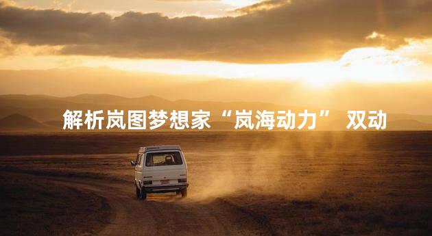 解析岚图梦想家“岚海动力” 双动力新物种